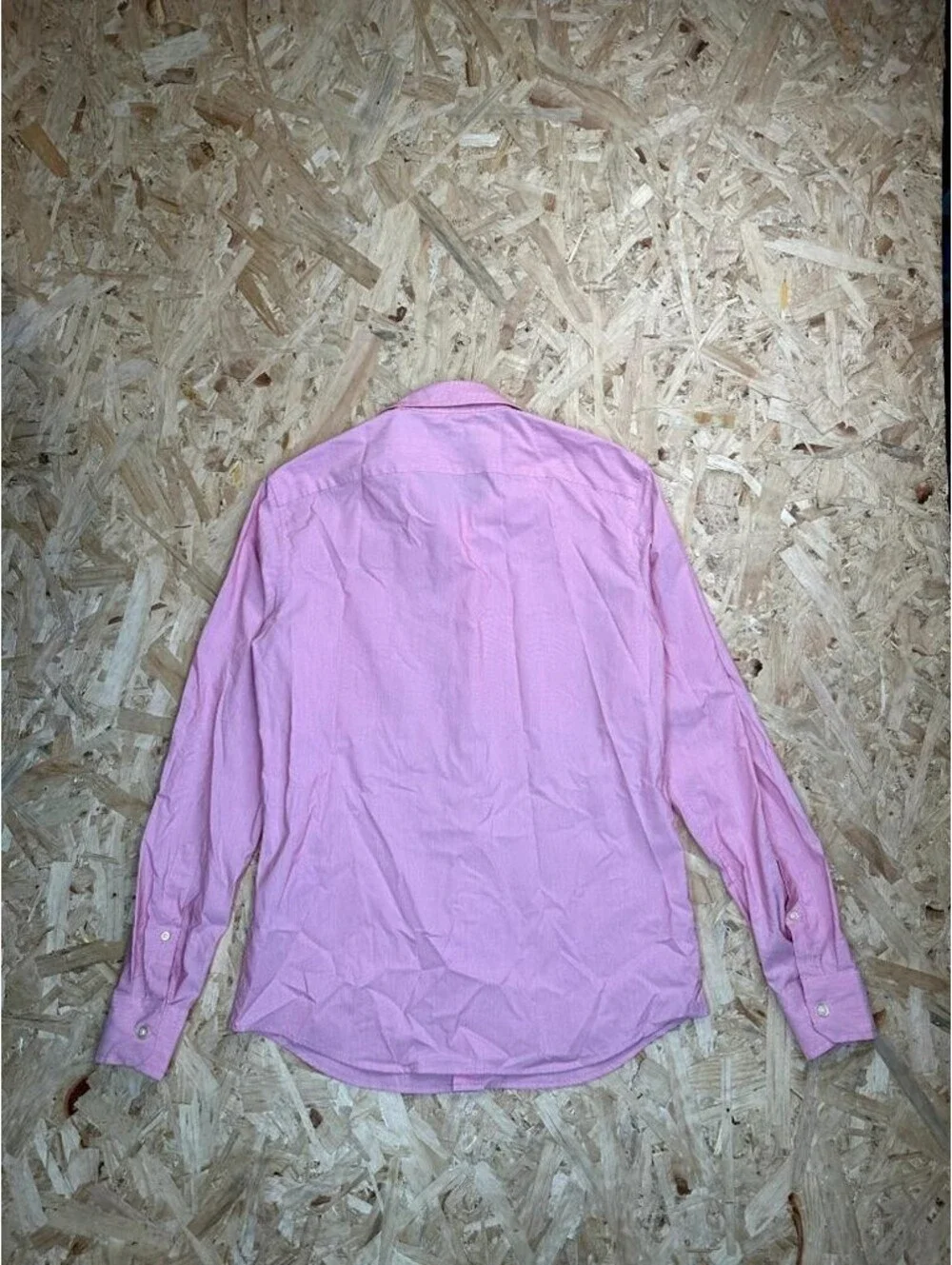 Banana Republic Shirt Mens Small Pink Slim Flex Fit Tech Stretch Cotton Button
